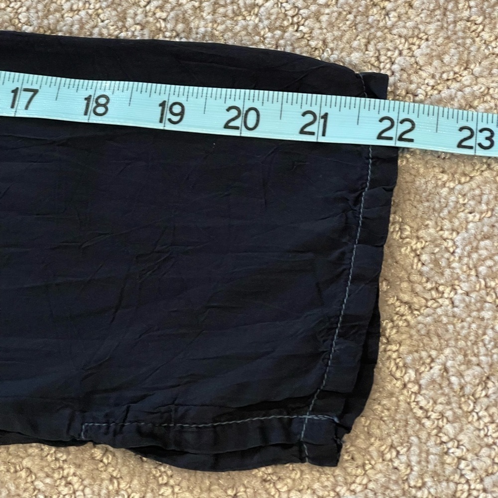 Johnny Was Embroidered Black Women's Blouse, Buttoned V-Neck, Long Sleeve, S - Picture 10 of 16